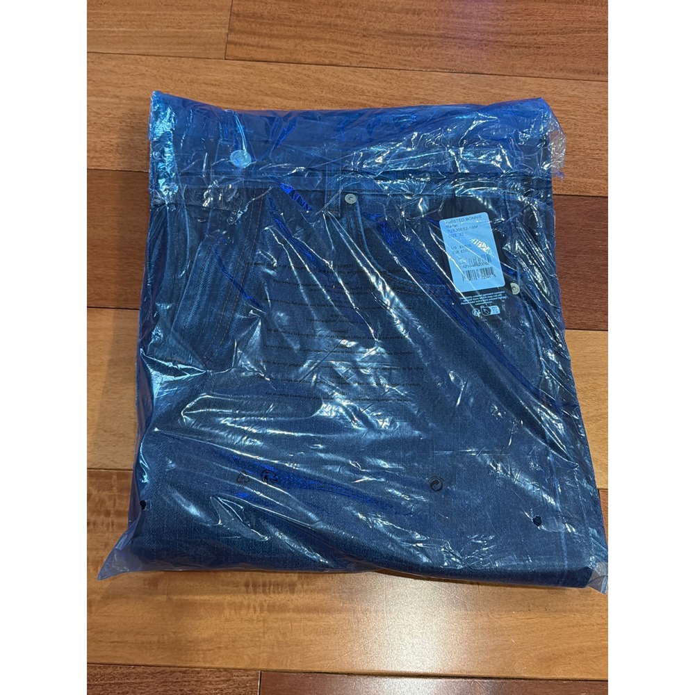 NWT 7 For All Mankind Barrel Jeans Womens Blue High Rise Curved Leg 32 - Picture 13 of 13